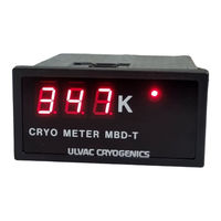 Ulvac MBD Series Instruction Manual