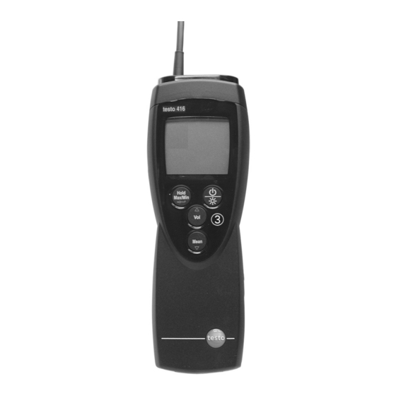 TESTO 0560 4160 Manuals