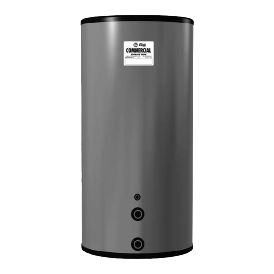Rheem RUUD Commercial StorageTanks Specification Sheet