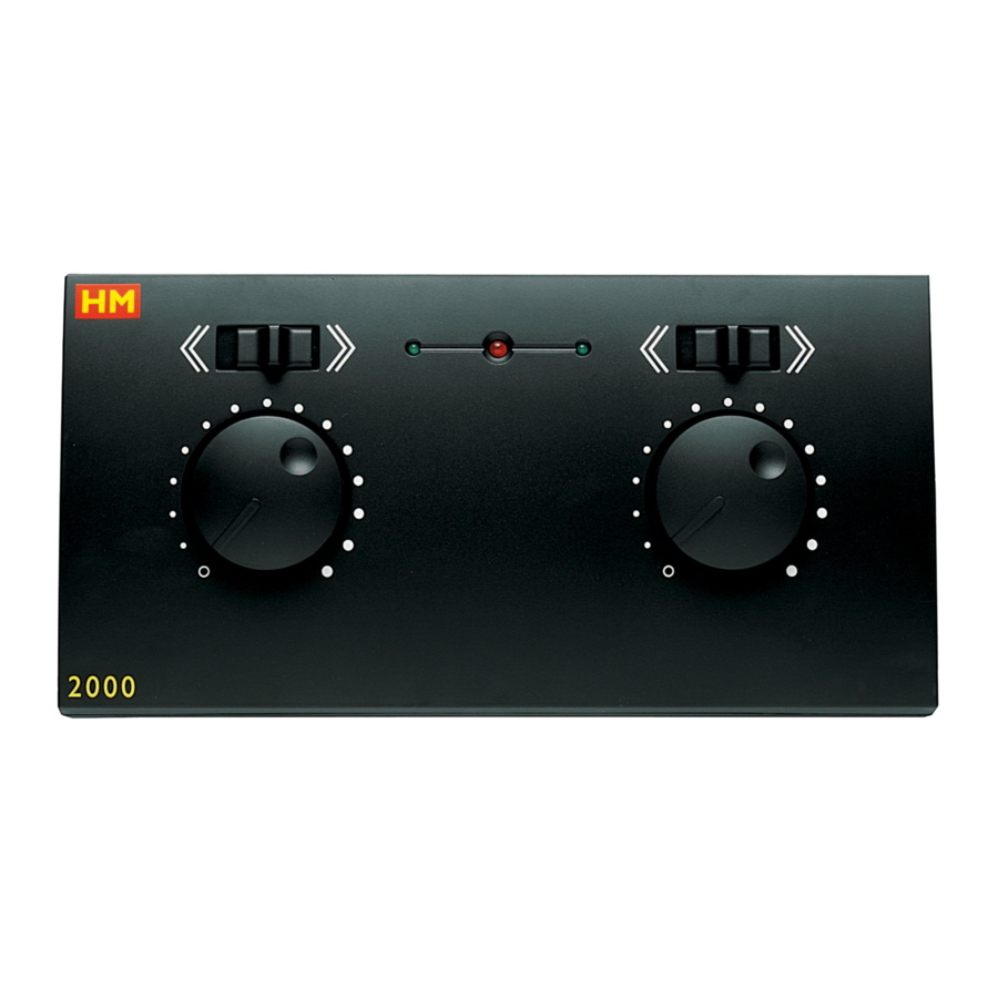 Hornby HM 2000 Manual