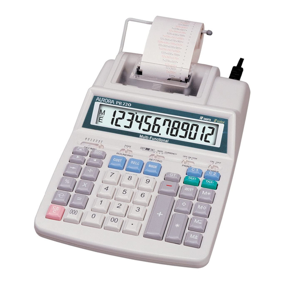 Aurora PR720 Specifications