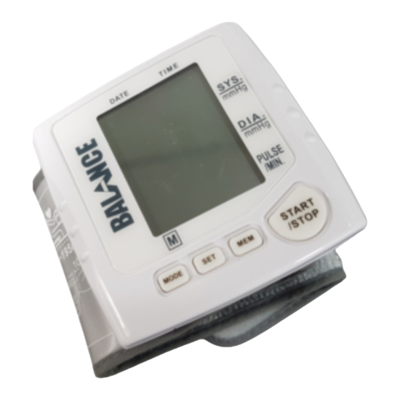 Balance KH 8097 Blood Pressure Monitor Manuals