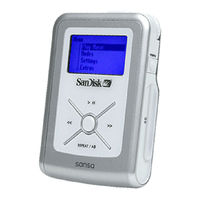 Sandisk E130 - Sansa 512 MB Digital Player User Manual