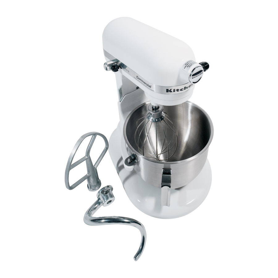 KitchenAid CommerCial mixer Instructions Manual