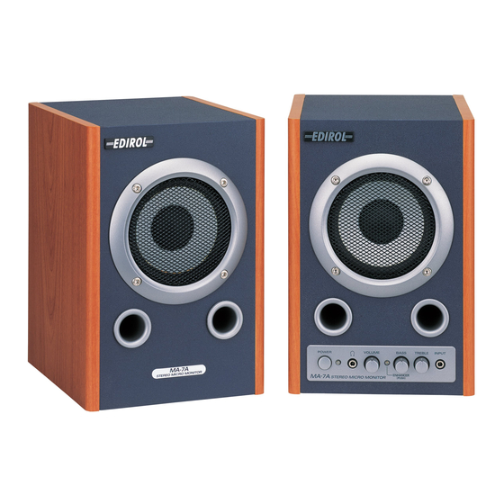 Roland Edirol MA-7A Monitor Speakers Manuals