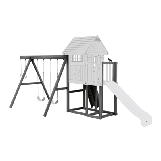 PLAYSTAR Little Sprout Swing Beam / Riser Kit Play House Safety Manual & Assembly Instructions