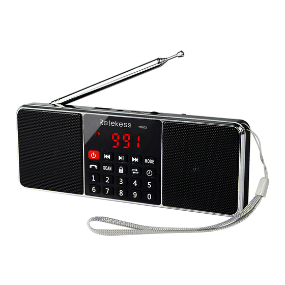 Retekess TR602 User Manual
