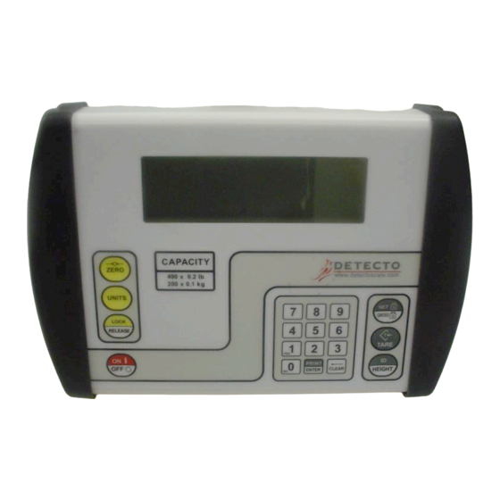 Detecto 758C Supplementary Manual