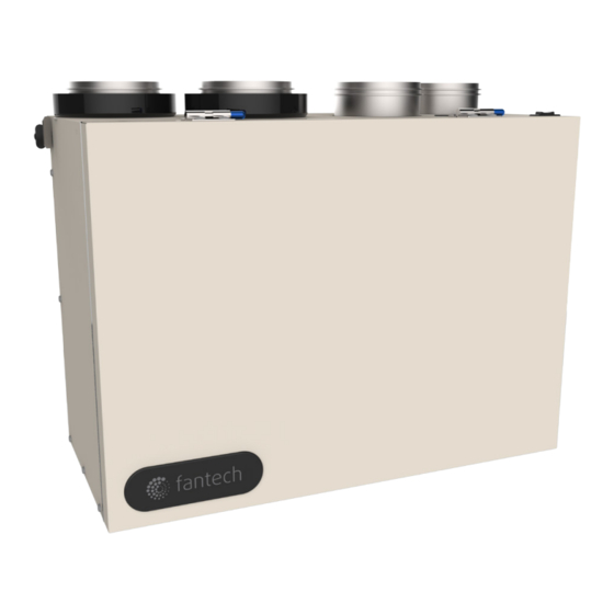 SystemAir fantech VHR 70 Installation Manual