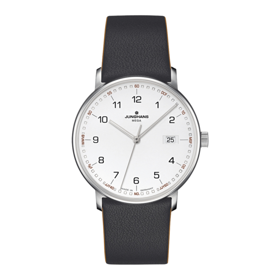 Junghans FORM MEGA Instructions For Use Manual