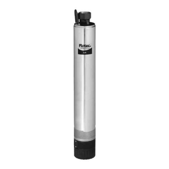 Flotec SUB 8S Use And Maintenance Manual