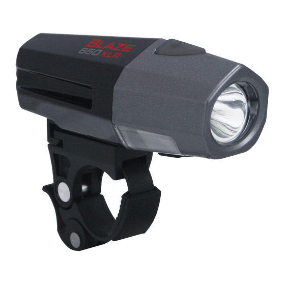 Planet Bike Blaze 650 XLR Instructions