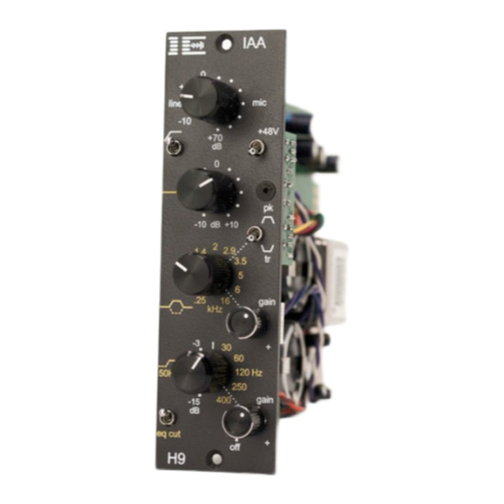 Iron Age Audioworks EQ H9 User Manual
