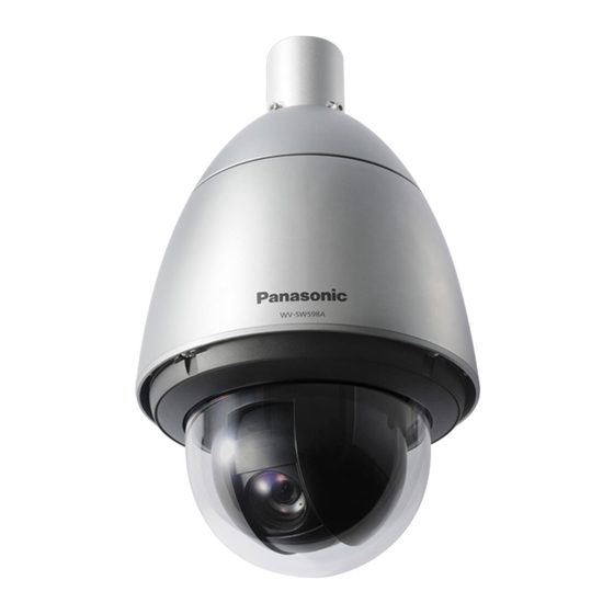Panasonic WV-SW598APJ Operating Instructions Manual