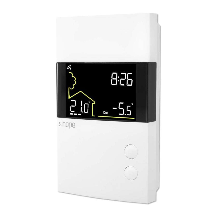 Sinope TH1500ZB - Smart Double Pole Thermostat Manual