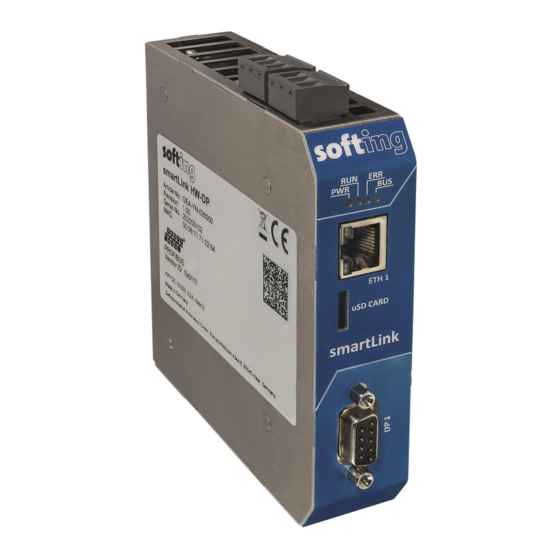 Softing smartLink HW-DP User Manual