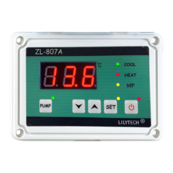 Lilytech ZL-807A Instruction Manual