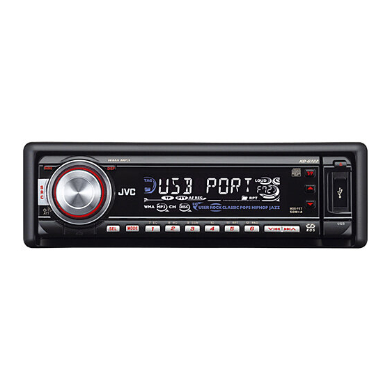 JVC KD-G722 Instructions Manual