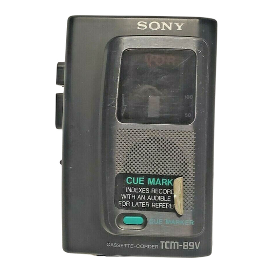 Sony TCM-84V Service Manual