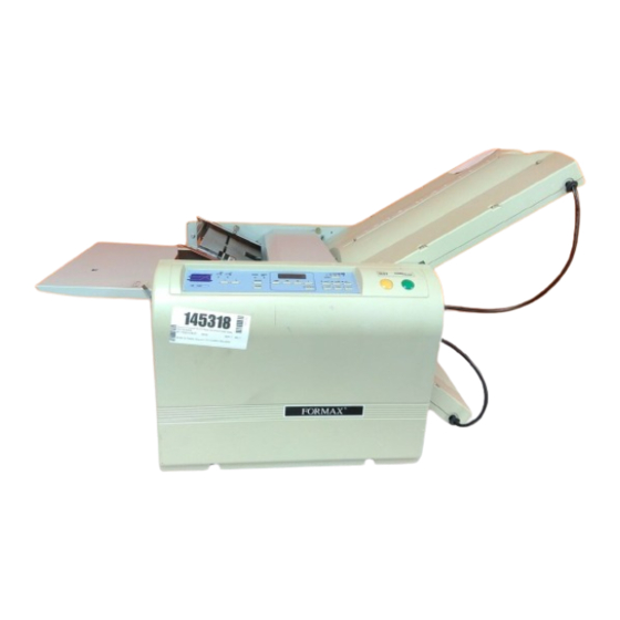 Formax FD 372 Operator's Manual