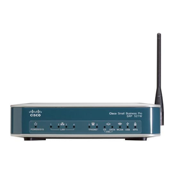 Cisco SRP527W User Manual