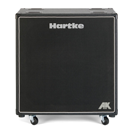 Hartke AK410 Owner's Manual