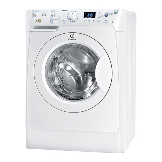 Indesit PWDE 81473 W Instructions For Use Manual