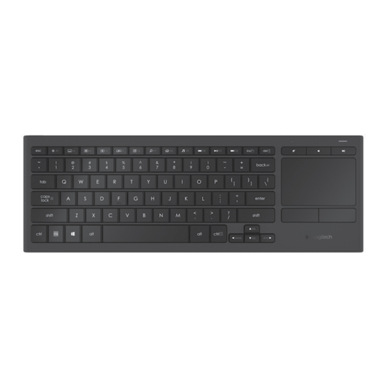 Logitec K830 Setup Manual