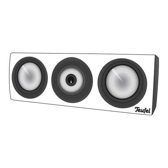 Teufel Definion 3 Center Technical Description And Instruction Manual