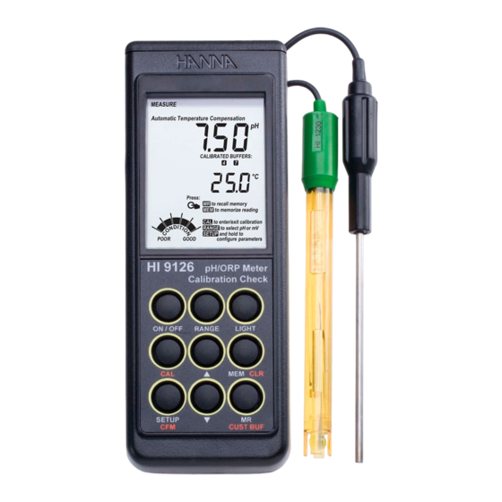 Hanna Instruments HI 9126 Instruction Manual