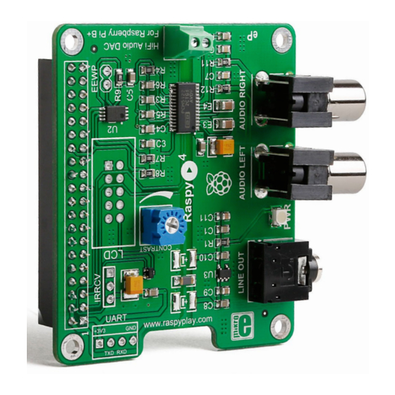mikroElektronika RaspyPlay4 Manual