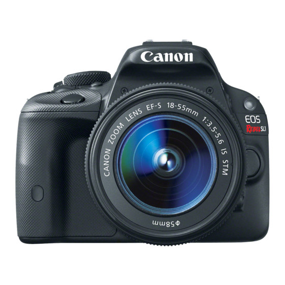 Canon EOS Rebel SL1/100D Manual