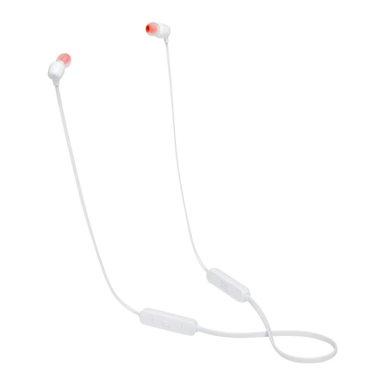 Harman JBL T115BT WHT Quick Start Manual