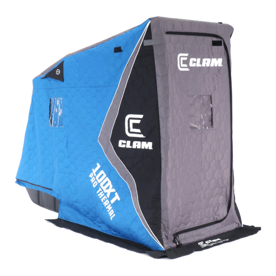 User Manuals: Clam 100XT PRO THERMAL Fishing Shelter