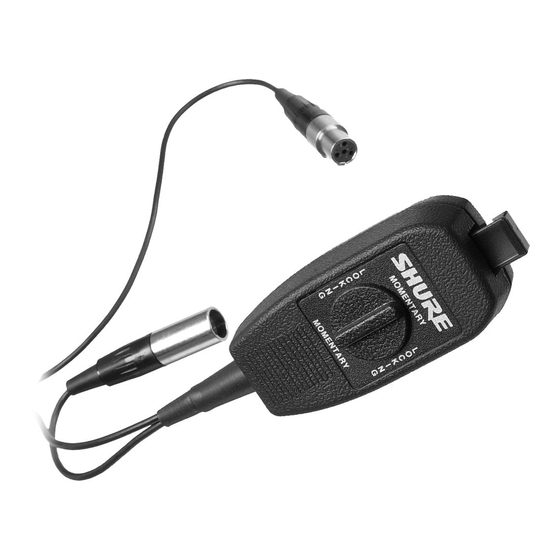 Shure WA360 Quick Start Manual