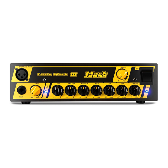 MarkBass LITTLE MARK NINJA COMBO Series Owner's Manual