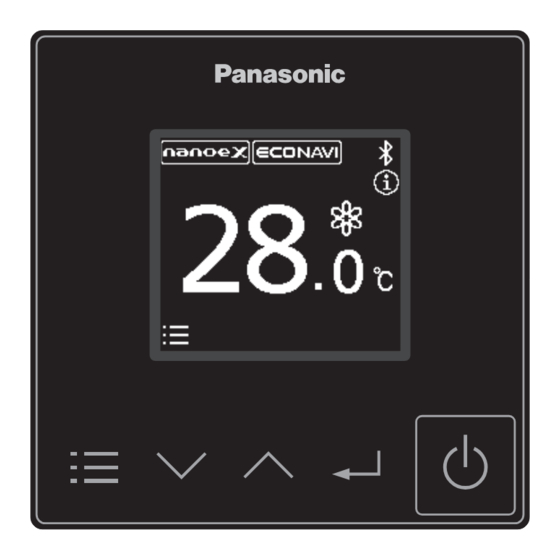 Panasonic CZ-RTC6WBL Operating Instructions Manual