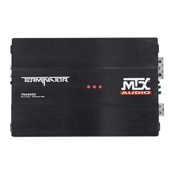 MTX TERMINATOR TNA500D Owner's Manual