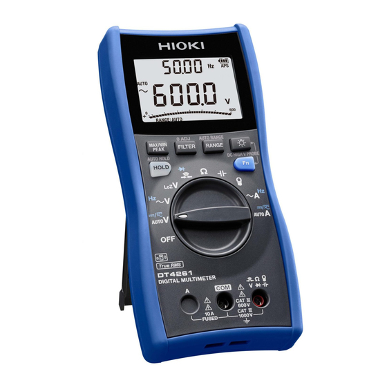 Hioki DT4200 Series Manual