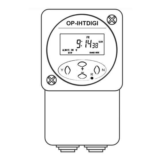 Optimum OP-IHTDIGI User Instructions
