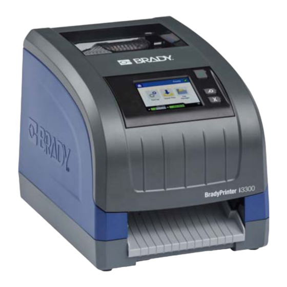 Brady i3300 Quick Start Manual