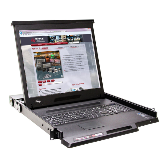 Rose electronics RackView Widescreen 17 Installation And Operation Manual
