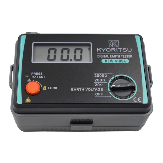 Kyoritsu Electrical Instruments Works KEW 4105A Instruction Manual