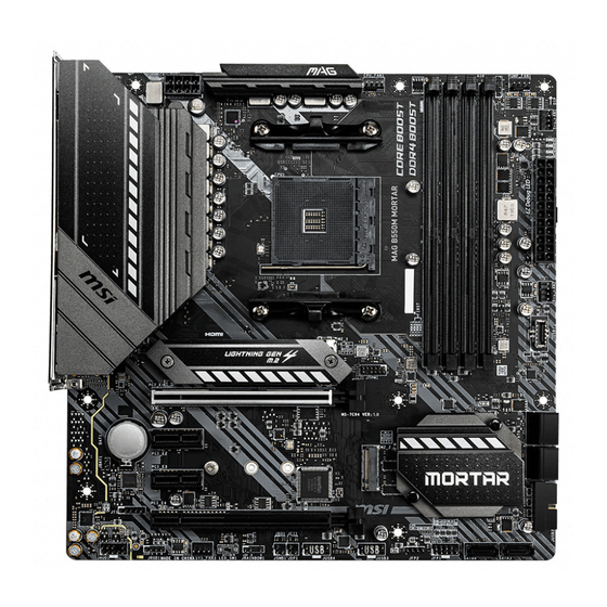 MSI MAG A520M VECTOR WIFI Quick Start Manual