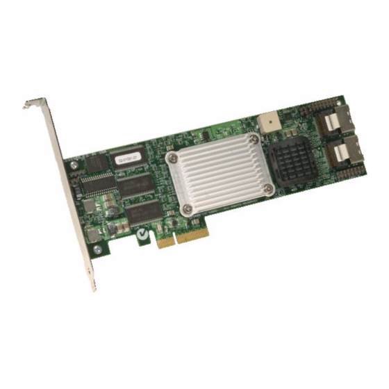 LSI MegaRAID SATA 300-8ELP Quick Installation Manual