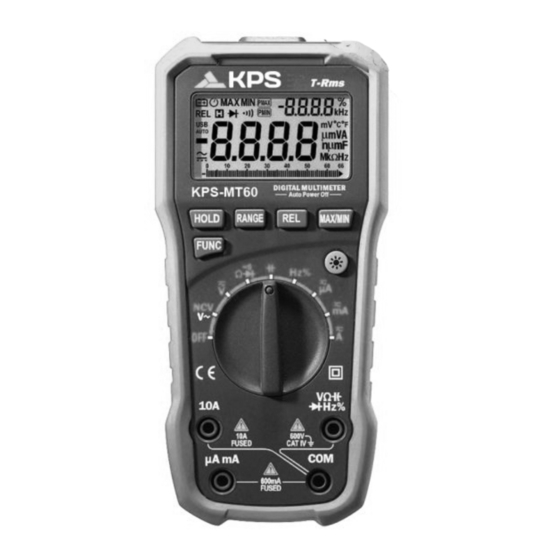 KPS -MT60 Instruction Manual