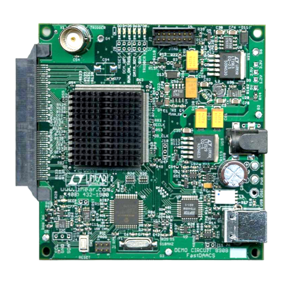 Linear Technology DC890B Quick Start Manual