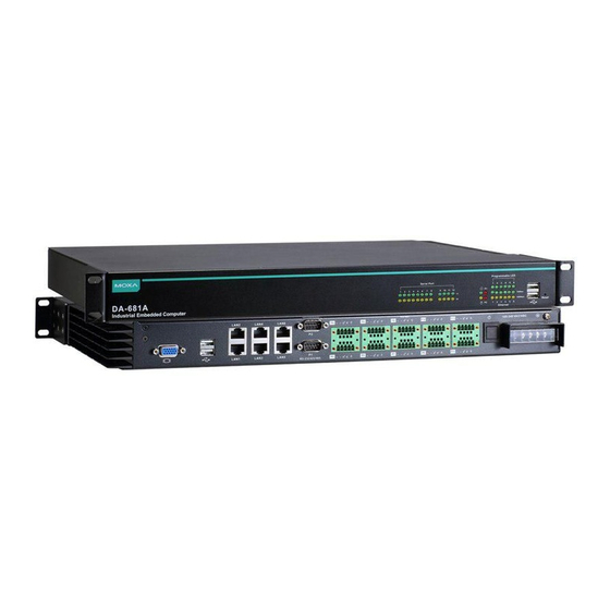 Moxa Technologies DA-681A Series Hardware User Manual