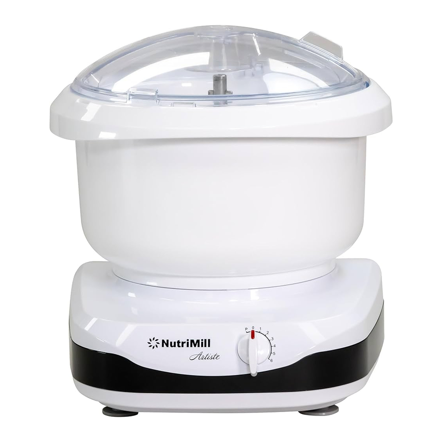 NutriMill Artiste - Stand Mixer Manual