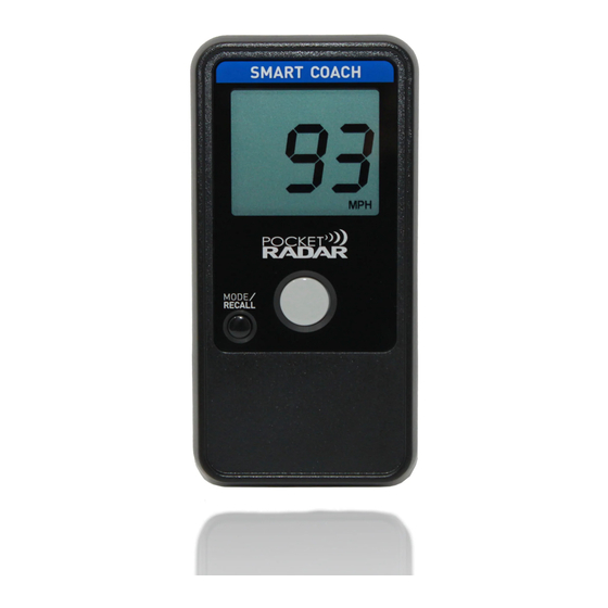 Pocket Radar Smart Coach Quick Start Manual